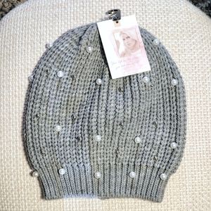 NWT Jessica Simpson Winter Pearl Hat